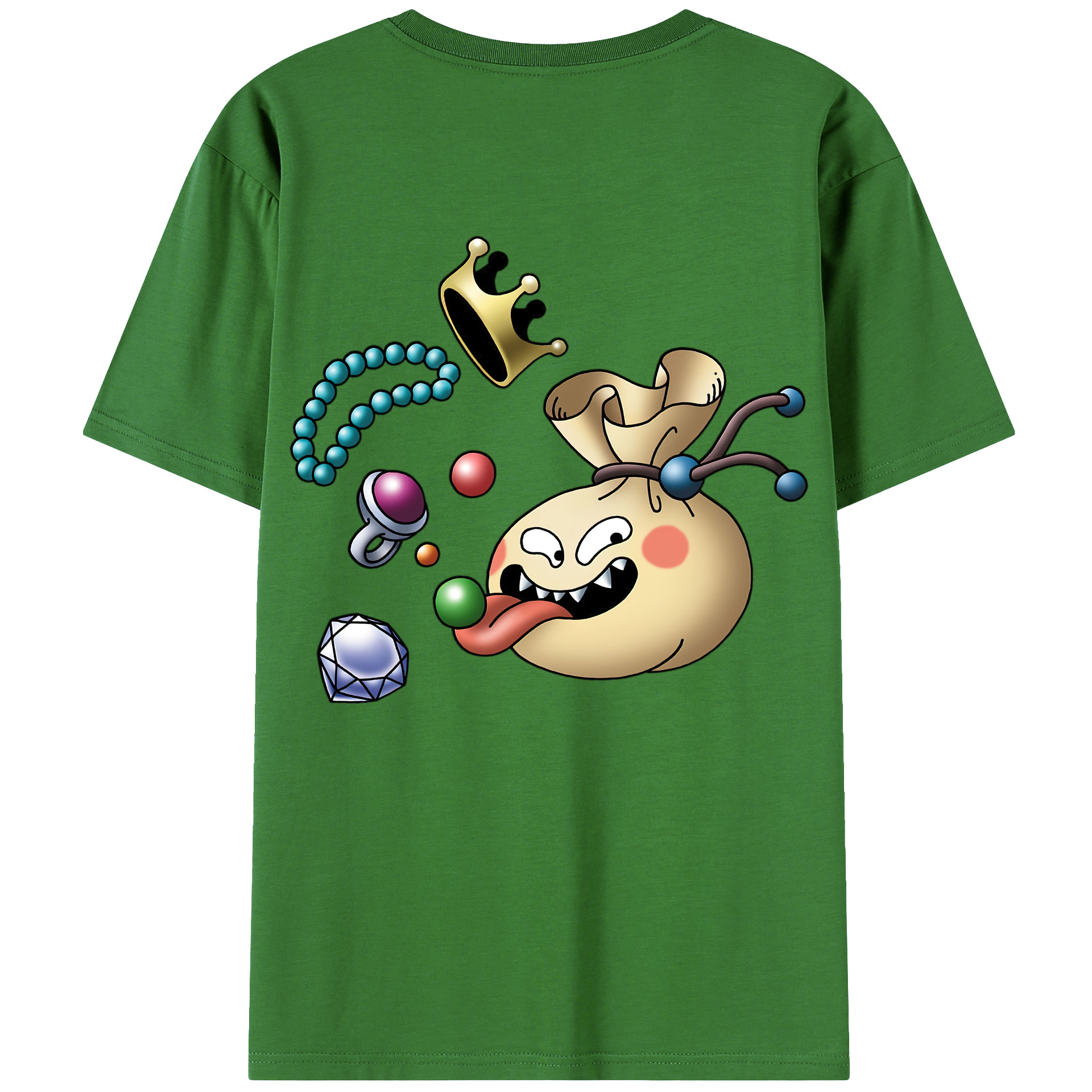 （画像用） ドラゴンクエスト Doragon Kuesuto Dragon Quest レディース半袖Tシャツ(バックプリント)